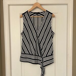 Banana Republic Striped Sleeveless Top